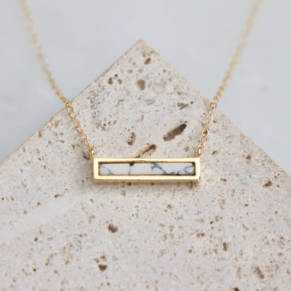 Mesa Blue - Mini Turquoise Bar Necklace