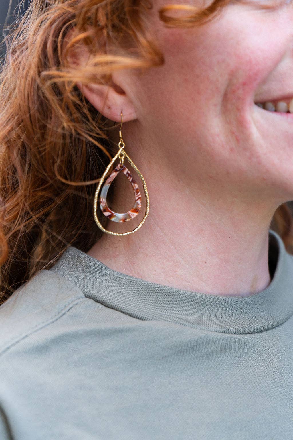 Spiffy & Splendid - Savannah Earrings - Seafoam & Rust // Jewelry, Gifts
