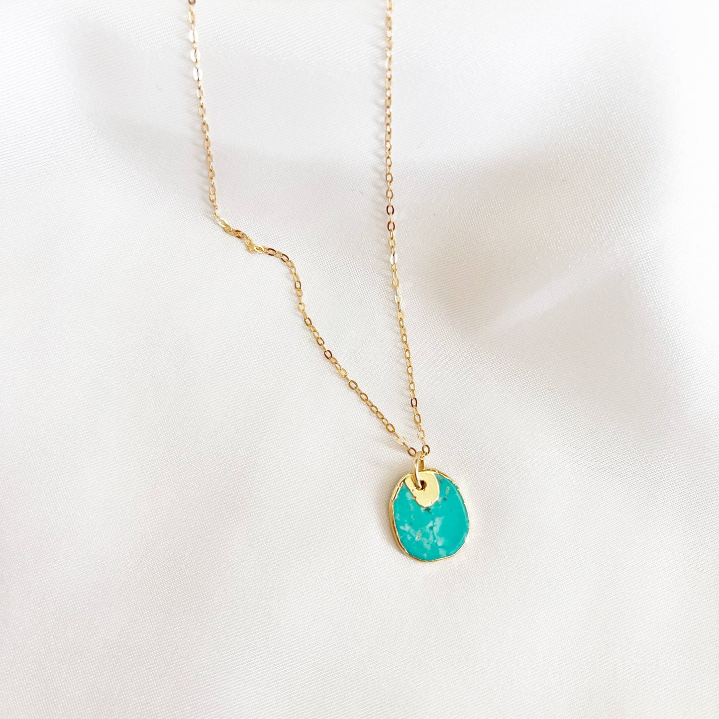 True by Kristy Jewelry - Free Spirit Turquoise Necklace Gold Filled