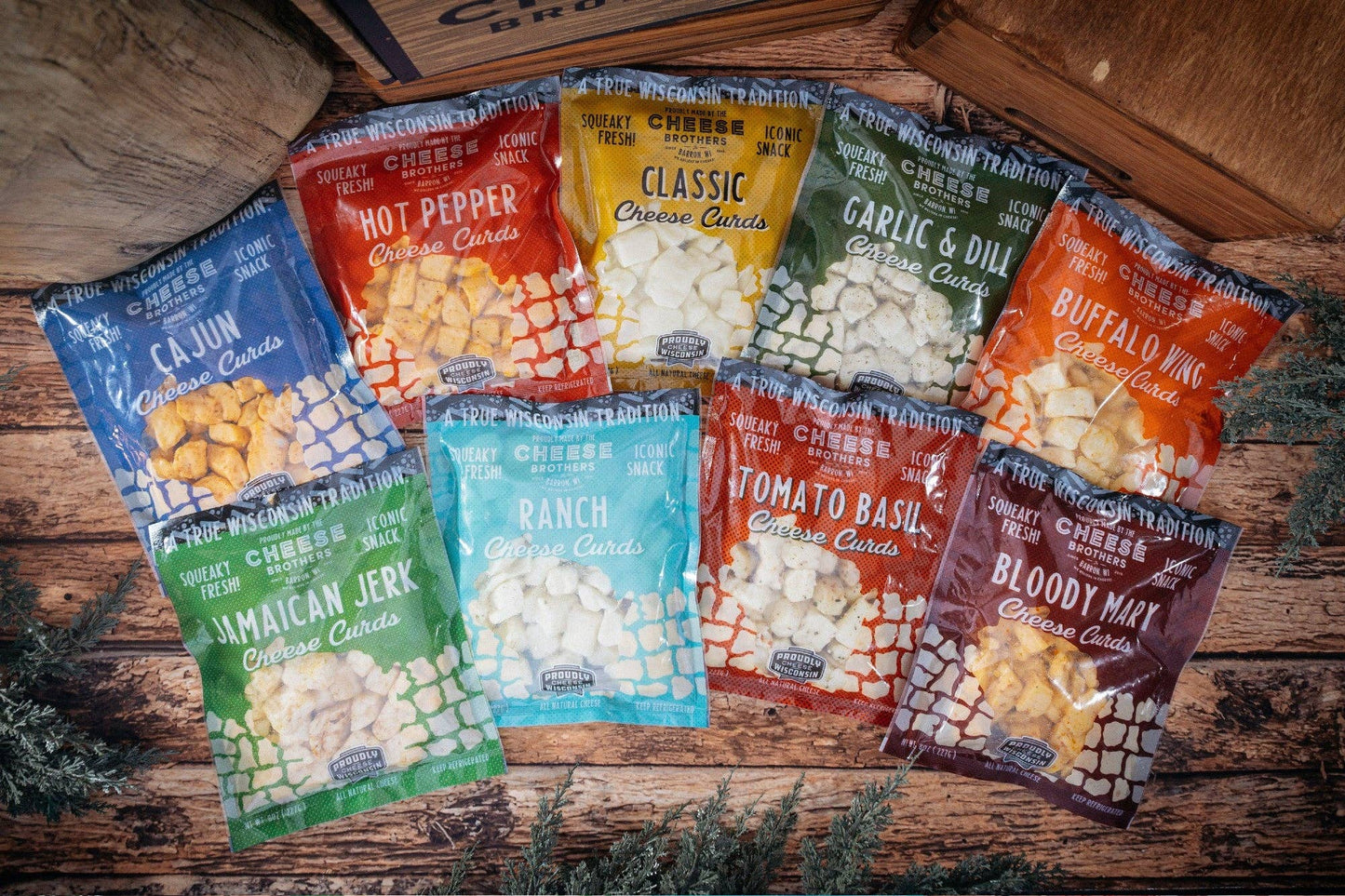 Cheese Brothers - Wisconsin Cheese Curds Sampler (9-Pack)
