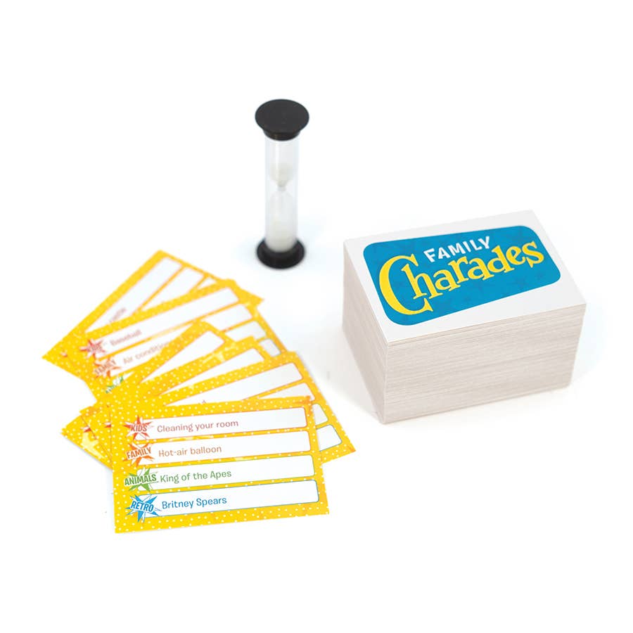 Outset Games and Cobble Hill Puzzles - Family Charades Retro Design - Perfect for Family Game Night