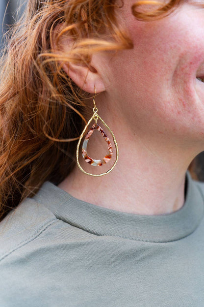 Spiffy & Splendid - Savannah Earrings - Seafoam & Rust // Jewelry, Gifts