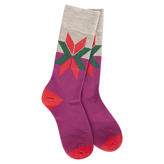 World's Softest® Socks - Woods Crew Boysenberry