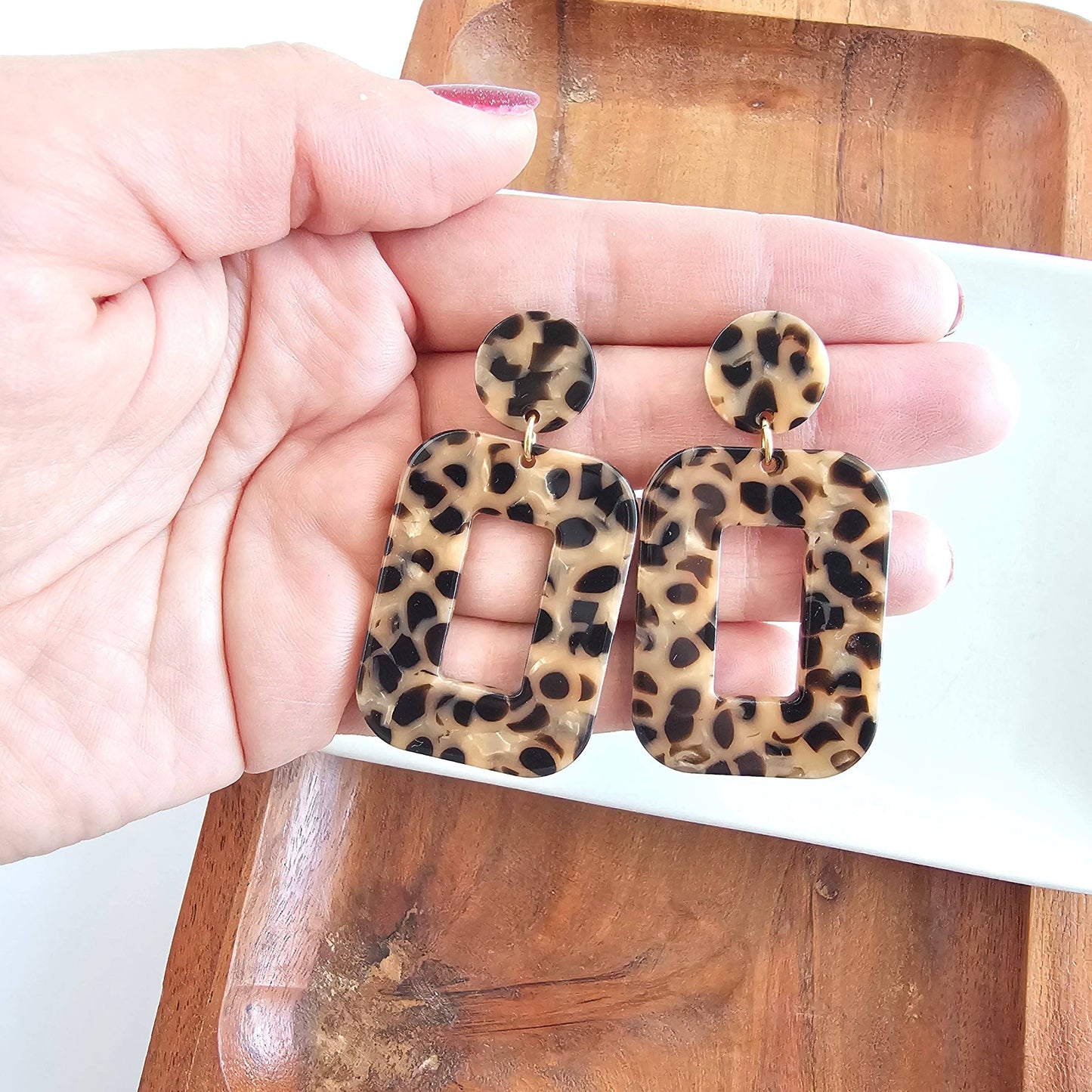Spiffy & Splendid - Margot Earrings - Cheetah // Gift, Jewelry, Leopard