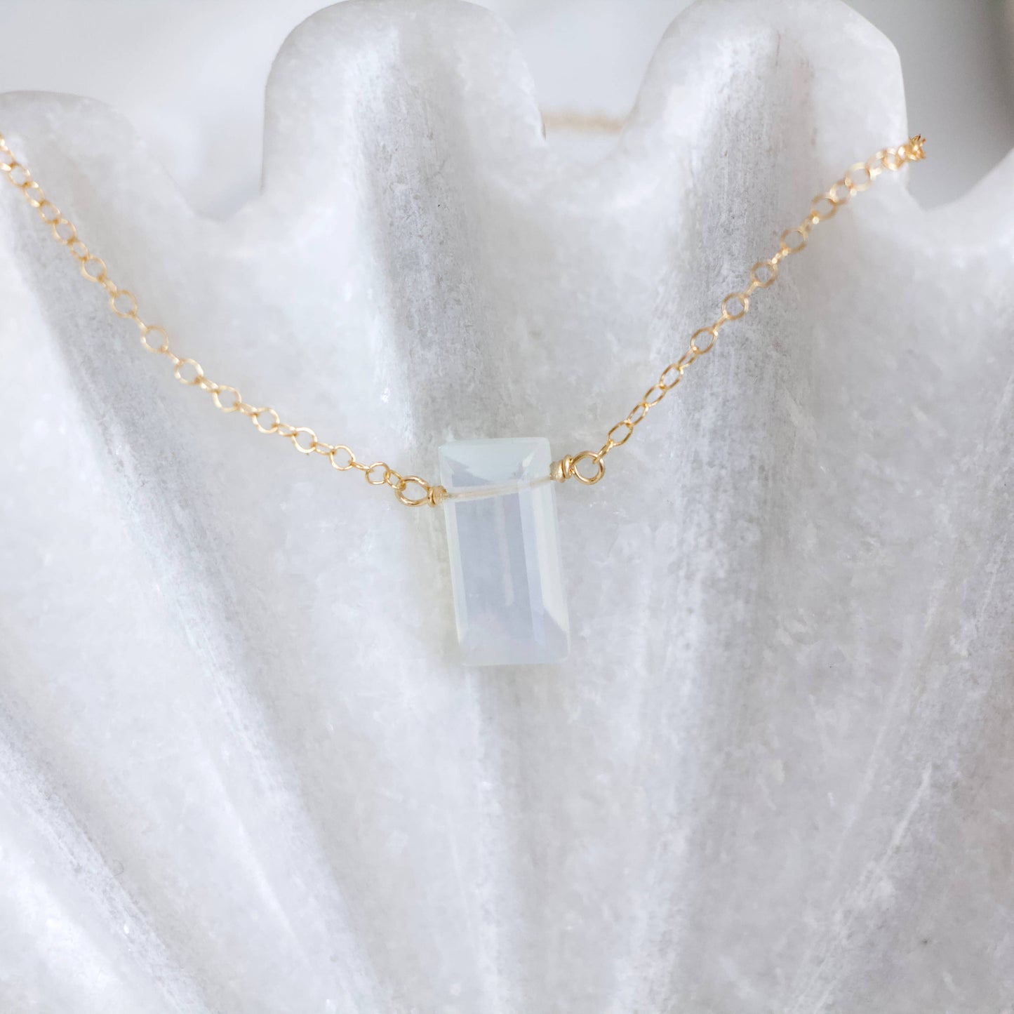 Mesa Blue - Opalite Necklace - Gold Filled