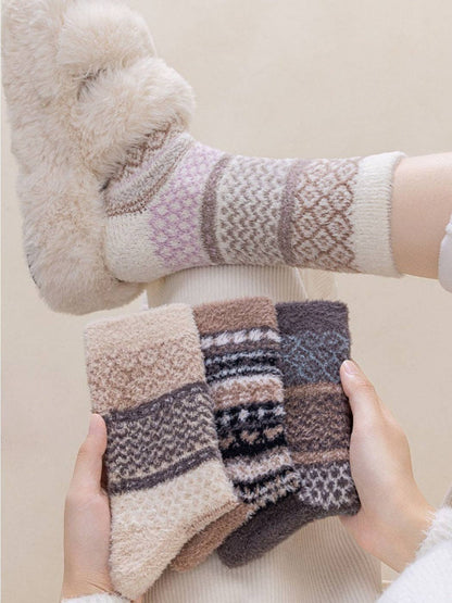 Funkyrel® Atzbranding Limited - Rufia - Cozy Fleece Thick Mid-Calf Socks