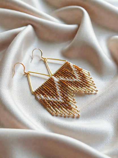 Mountain Sun Creations - Millie - Triangle Fringe Earrings