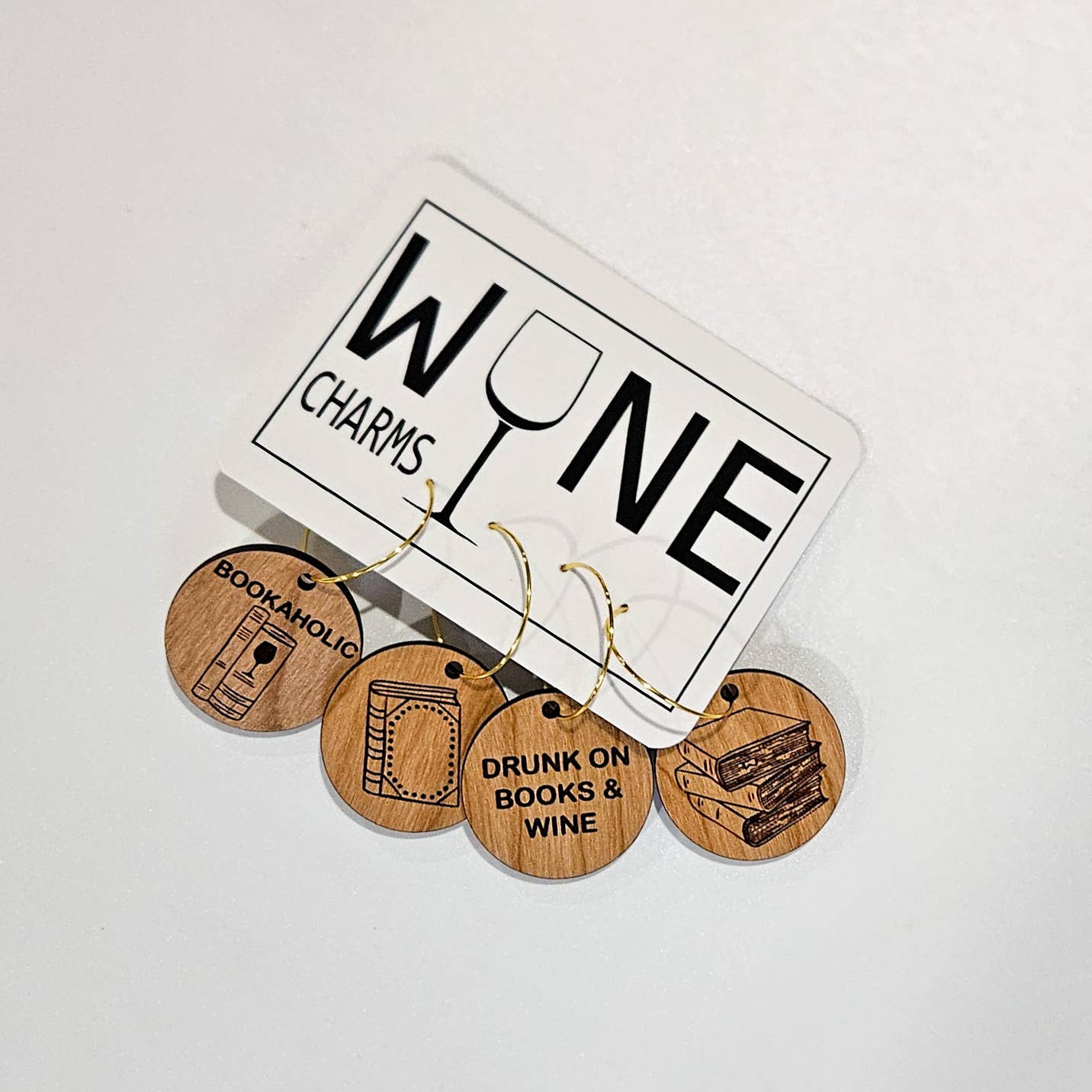Lou Golden Designs - Bookaholic Wine Charms