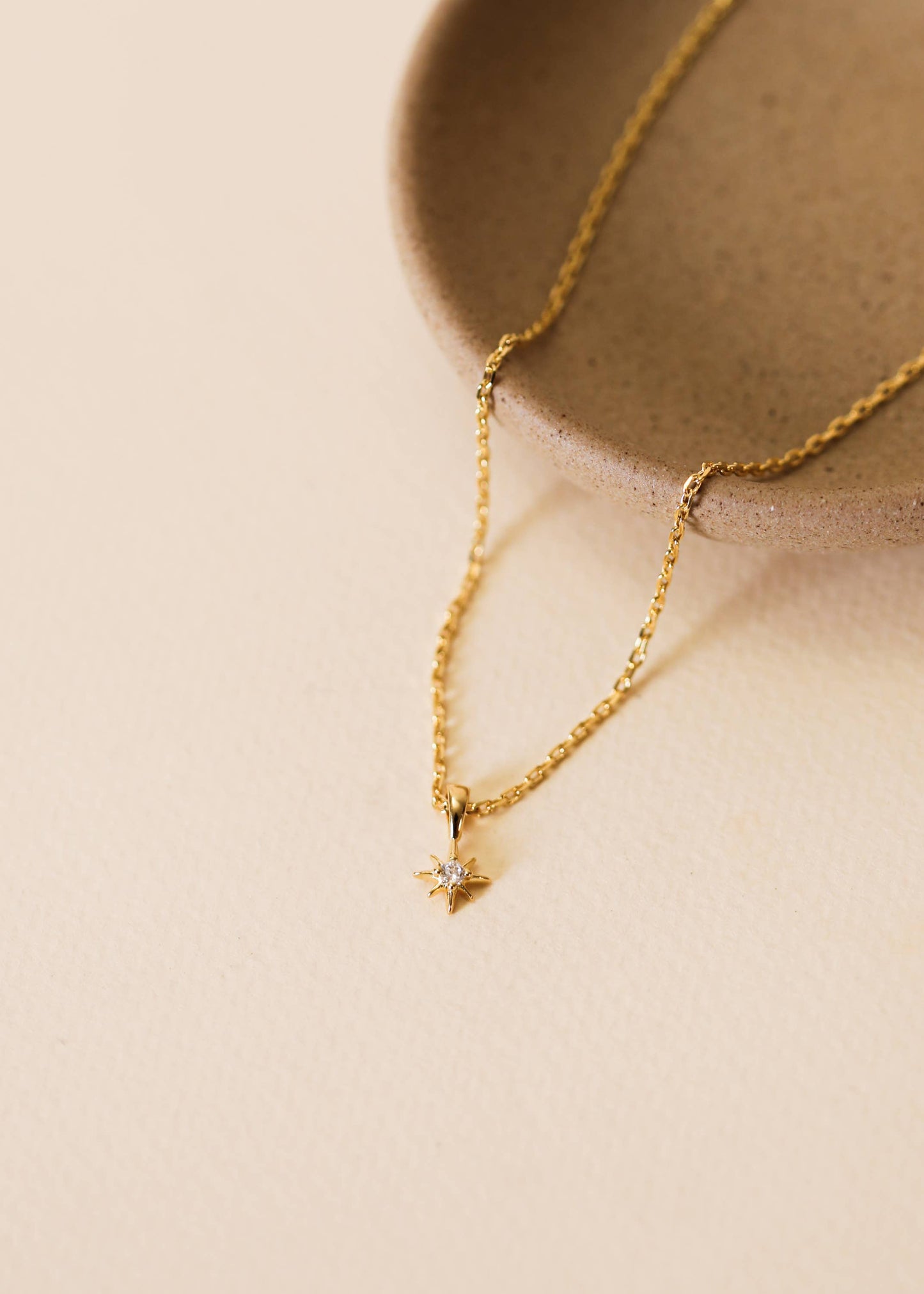 JaxKelly - Tiny Star Necklace - 18k Gold Plating