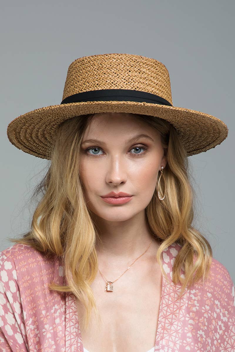 Urbanista - Folded Trim Boater Hat