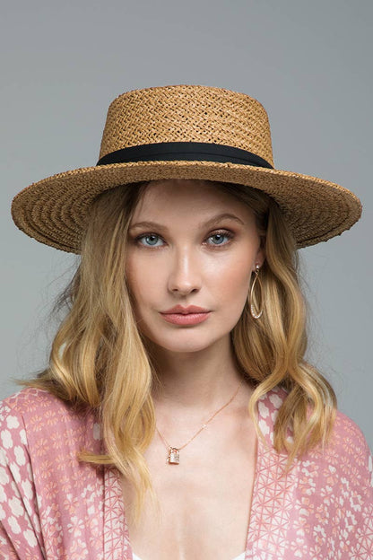 Urbanista - Folded Trim Boater Hat