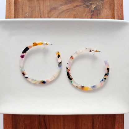 Spiffy & Splendid - Cameron Hoops - Multicolor // Gift, Earrings, Jewelry