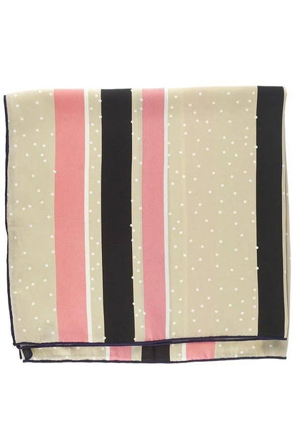 Olive & Pique - "So Silky" Satin Neckerchief Scarf, Versatile, Rose Beige