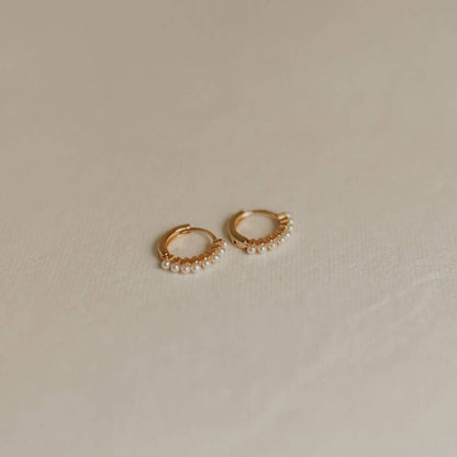 Mauve Jewelry Co. - Grace Pearl Hoops