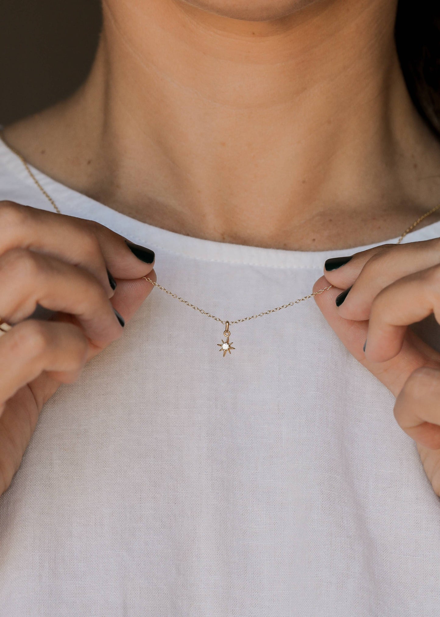 JaxKelly - Tiny Star Necklace - 18k Gold Plating