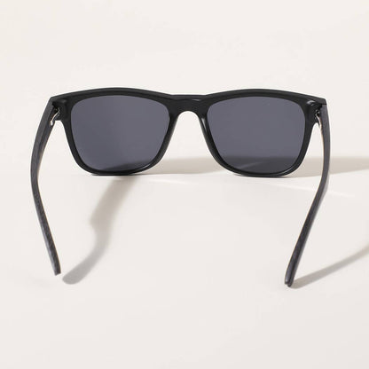 Fashion City - Square Shape Frame Wood Legs Fashion Sunglasses