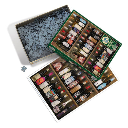 Outset Games and Cobble Hill Puzzles - Wine Alphabet 1000pc puzzle