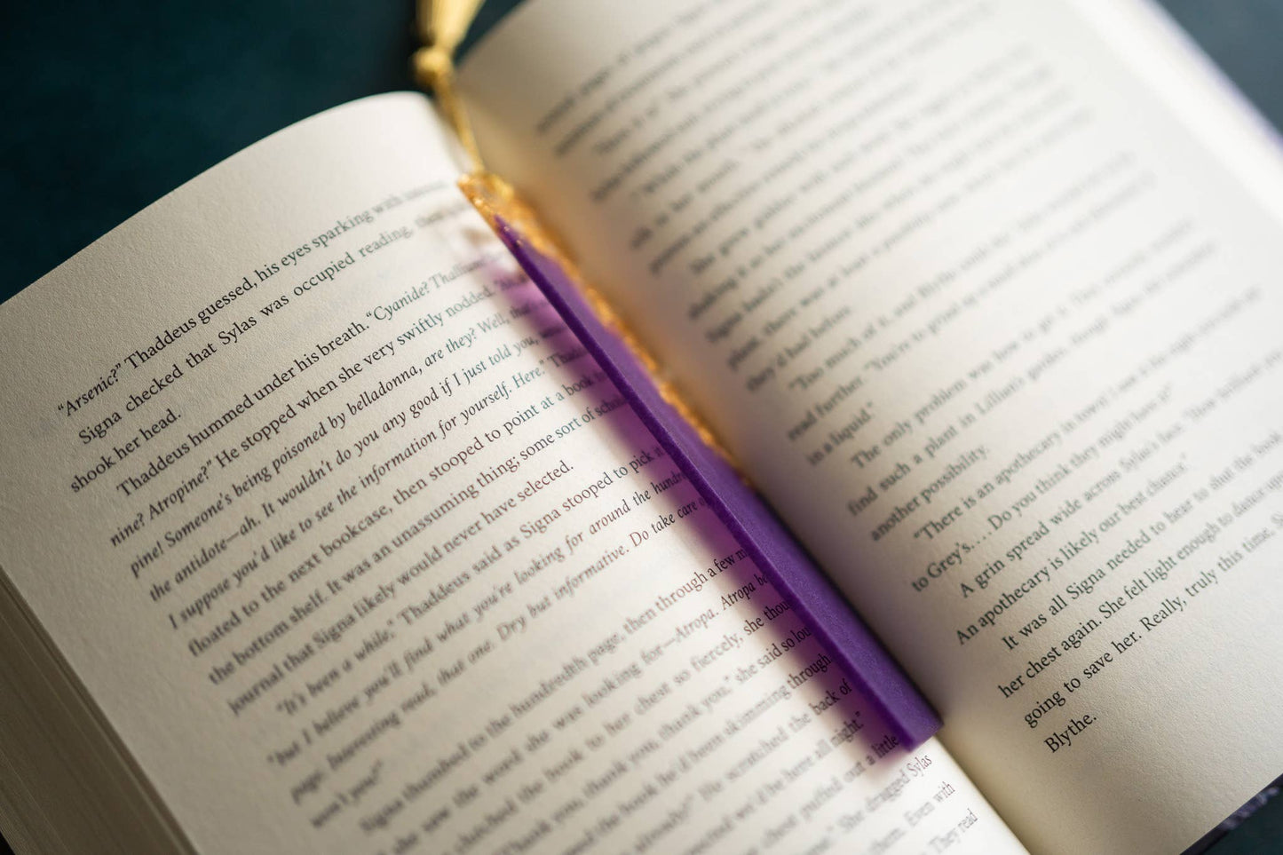 Dège Creative - Purple & Gold Bookmark