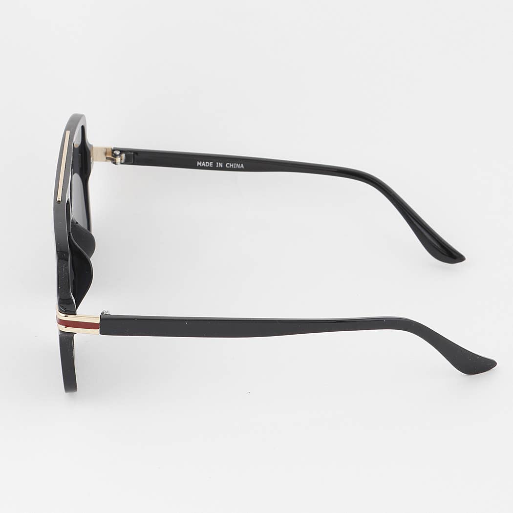 3AM BY H&D ACCESSORIES - Luxury Stripe Aviator Sunglasses