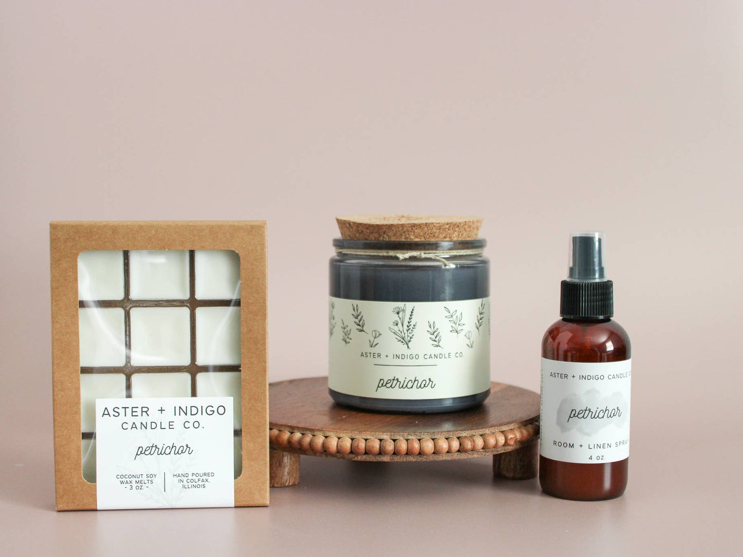 Aster + Indigo Candle Co. - Petrichor | Spring Summer Candle