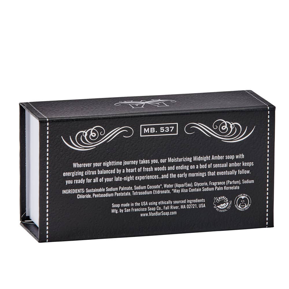 San Francisco Soap / Man Bar Soap - Midnight Amber Man Bar