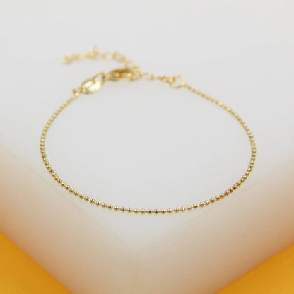 MIA Jewelry - 18K Gold Filled 1mm Ball Bracelet (I367)
