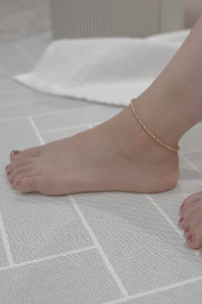Lovoda - Micro Beaded Anklet | Gold