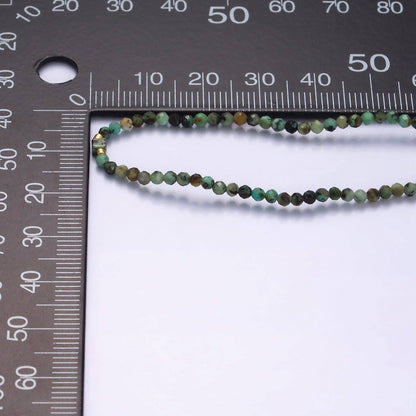 Aim Eternal - 14K Gold Filled Moss Agate Multifaceted Green Rope Adjustable Friendship Bracelet | WA-2174 ~ WA-2176