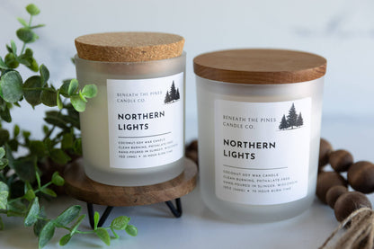 Beneath The Pines Candle Co. - Northern Lights: Coconut-Soy Candle