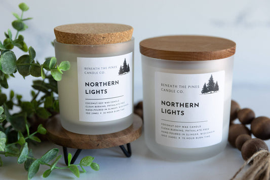 Beneath The Pines Candle Co. - Northern Lights: Coconut-Soy Candle
