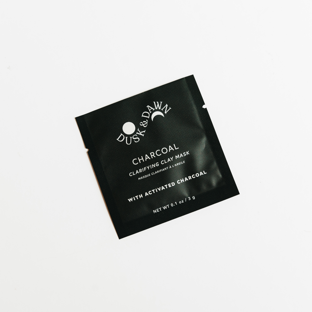 Giften Market - Charcoal Clarifying Clay Mask - 1 Treatment Pouch - Skincare