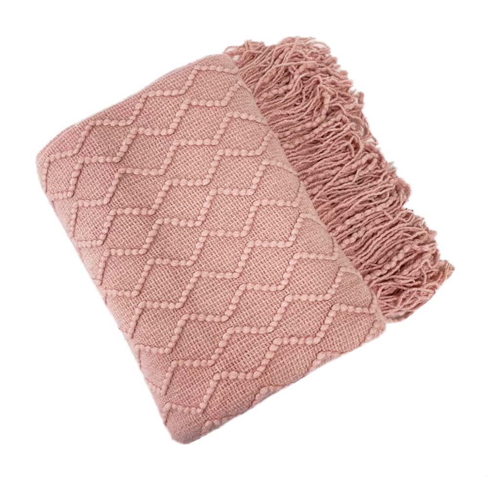Fennco Styles - Weave Knit 50x60 Inch Throw Blanket