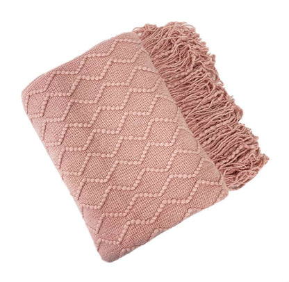 Fennco Styles - Weave Knit 50x60 Inch Throw Blanket