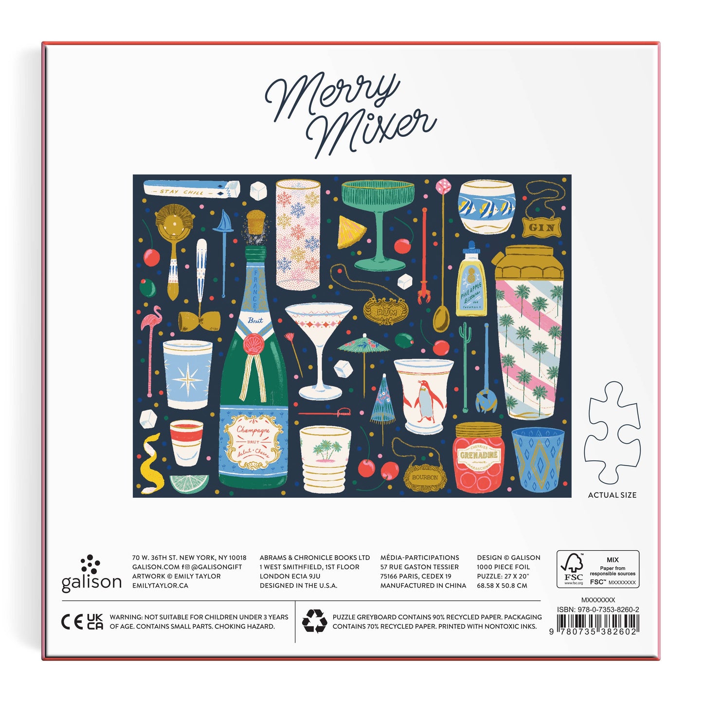 Chronicle Books - Merry Mixer 1000 Piece Foil Puzzle