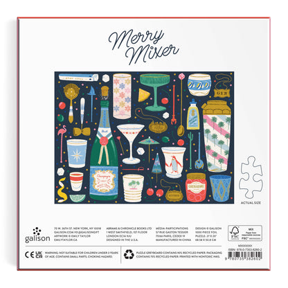 Chronicle Books - Merry Mixer 1000 Piece Foil Puzzle