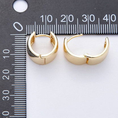 Aim Eternal - 14K Gold Filled 14.5mm Wide Chubby Minimalist Hoops Earrings | EARRINGS-00182