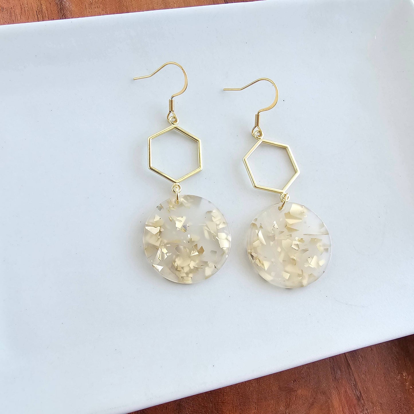 Spiffy & Splendid - Layla Earrings - Gold Flake // Gift