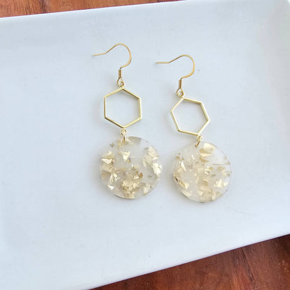 Spiffy & Splendid - Layla Earrings - Gold Flake // Gift