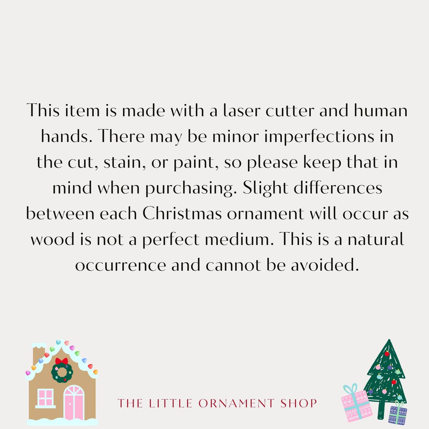 The Little Ornament Shop - I Love You Heart Christmas Ornament