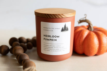 Beneath The Pines Candle Co. - Heirloom Pumpkin: Coconut-Soy Candle