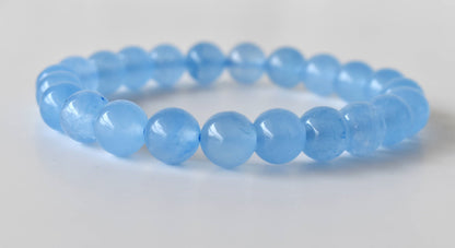 Soothing Crystals - Chalcedony Bracelet (Communication and Peace Of Mind )
