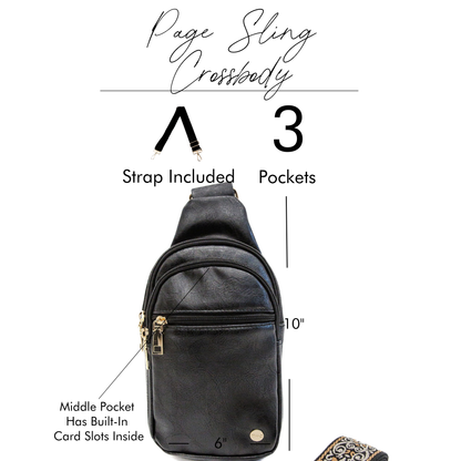 modern and chic - Page Convertible Crossbody Travel Satchel Passport Sling