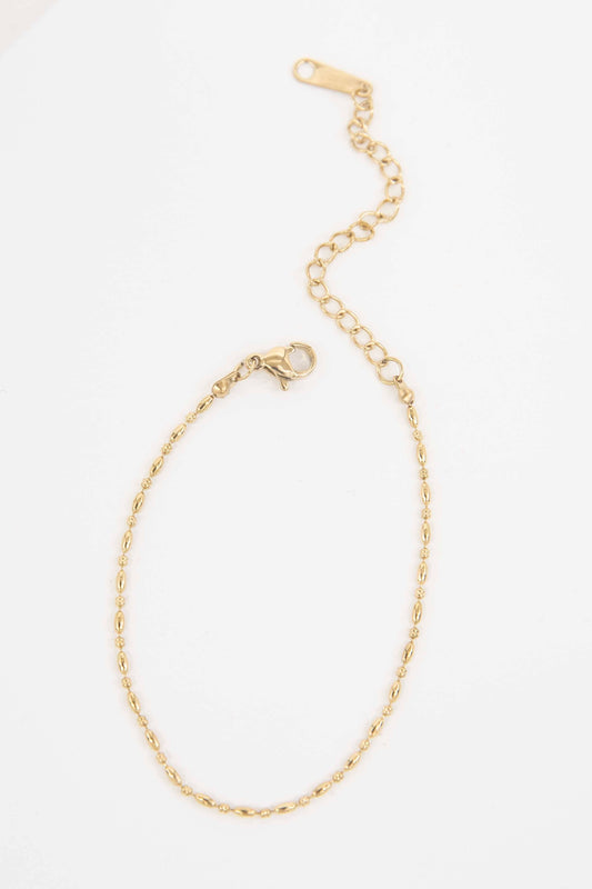 Lovoda - Mini Gold Bead Chain Bracelet