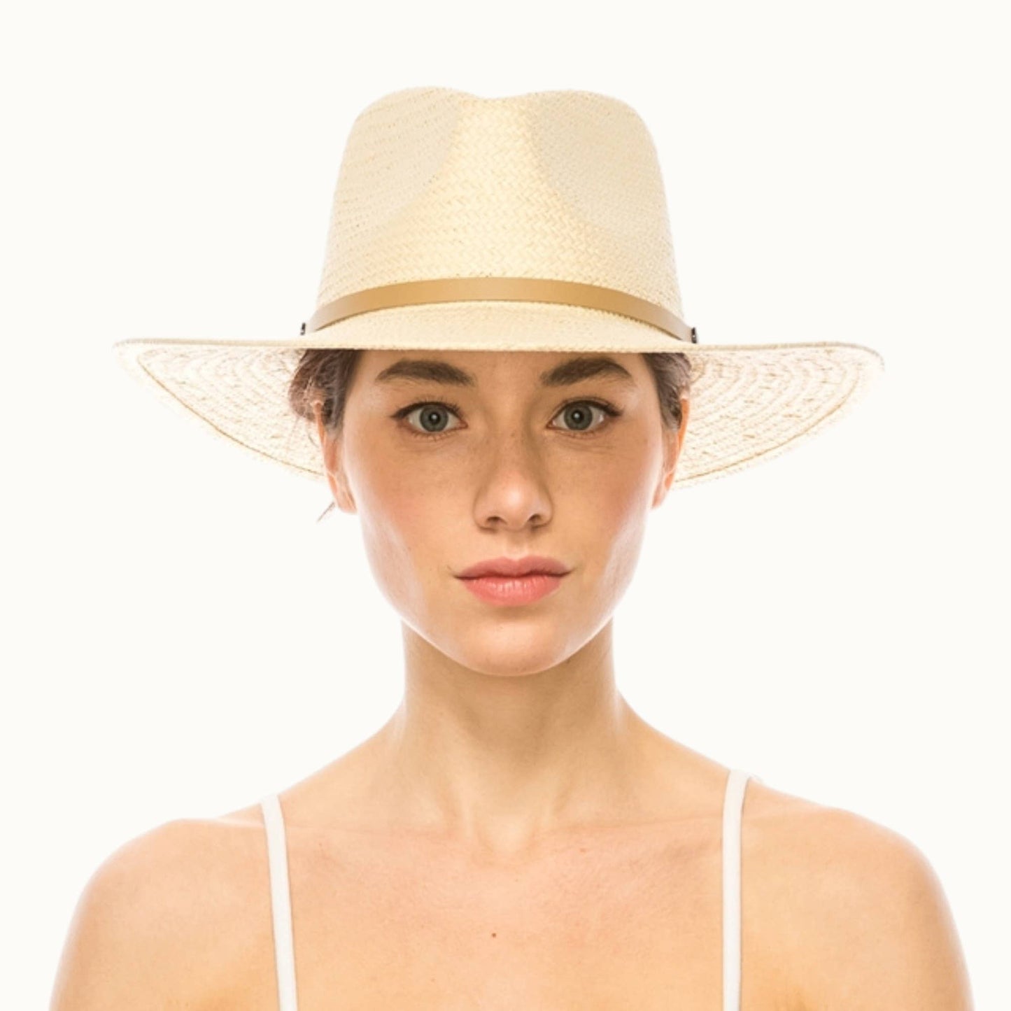 Olive & Pique - Handwoven Ivory Toyo Straw Panama, Adjustable