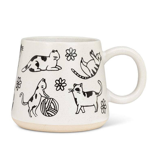 Abbott - Oversized Mug with Cats-4"H(17oz)