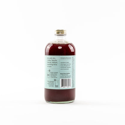 Wood Stove Kitchen - Strawberry & Rhubarb Cocktail and Mocktail Mixer, 16 fl oz