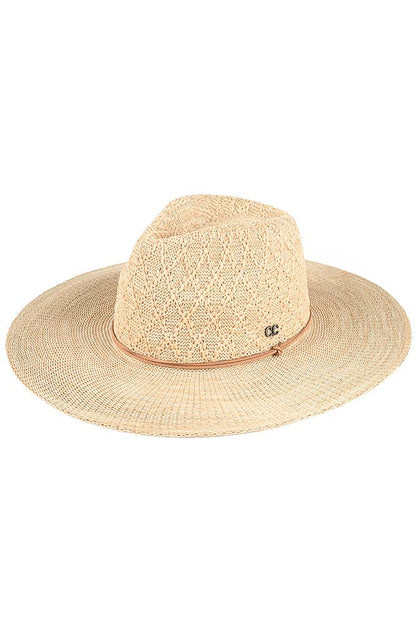 Hana - C.C Packable Pattern Panama Hat