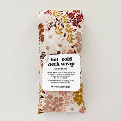 The Bohemian Box Shop - Hot & Cold Therapy Neck Wrap - Earth Tone Florals