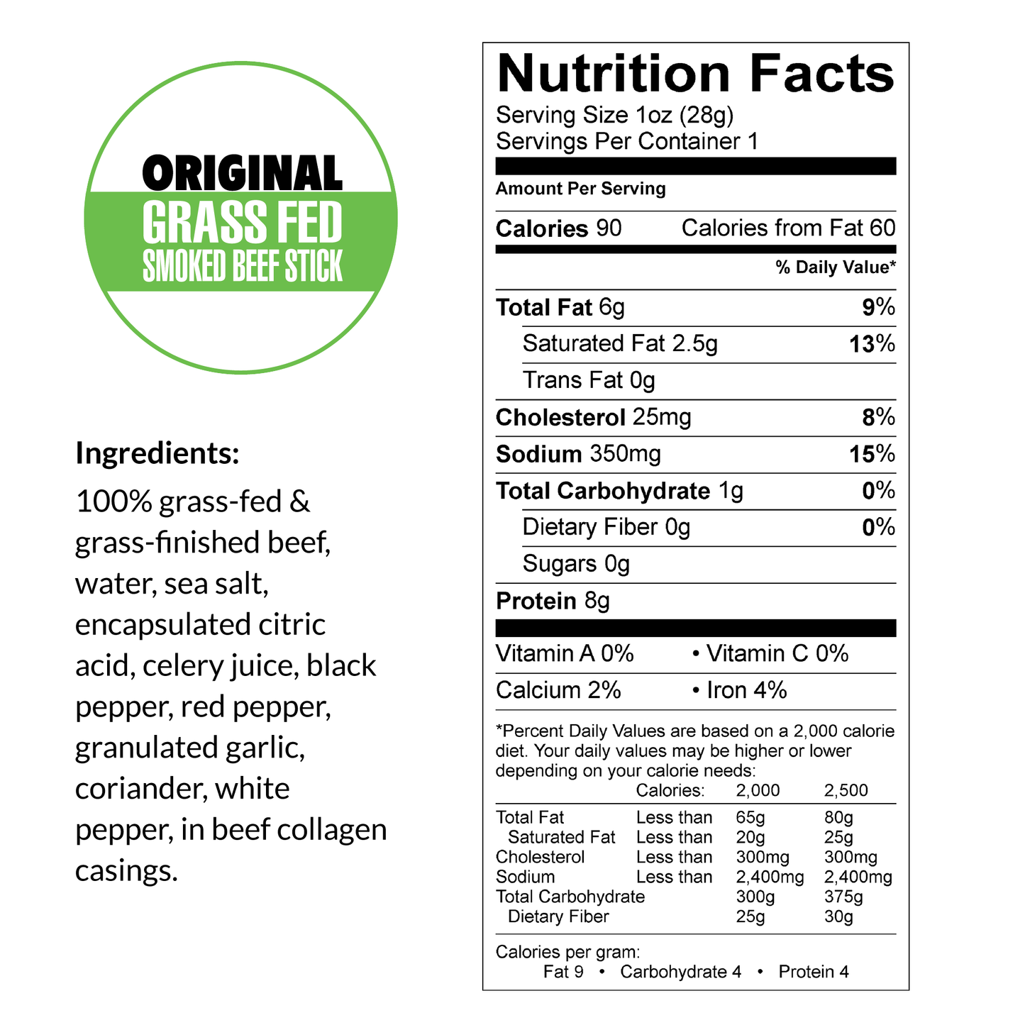 Sogo Snacks - Original 100% Grass-Fed Beef Sticks