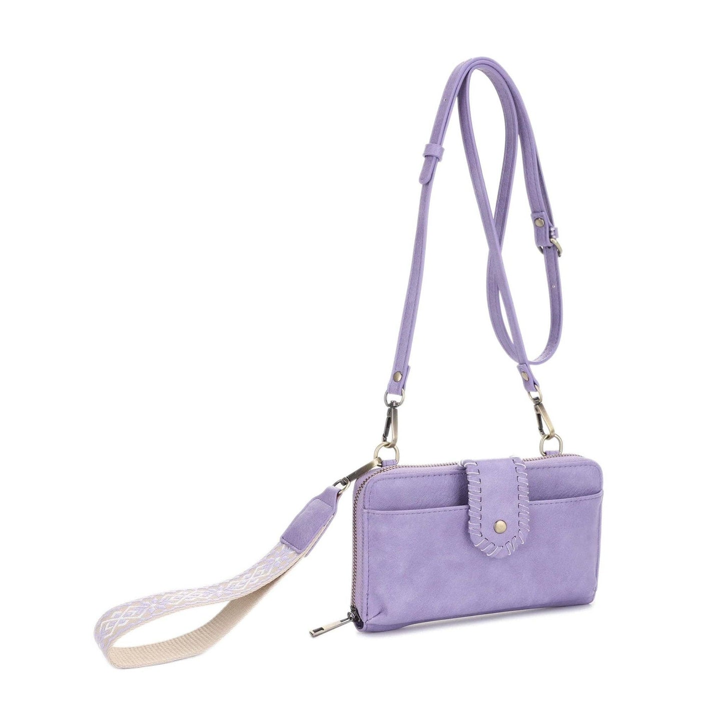 MiMi Wholesale - SV32087WW Jolie Crossbody Wallet With Boho Wrist Strap